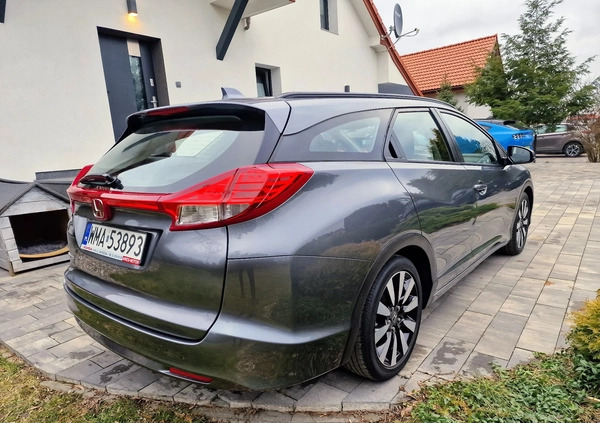 Honda Civic cena 57900 przebieg: 87000, rok produkcji 2016 z Pułtusk małe 497